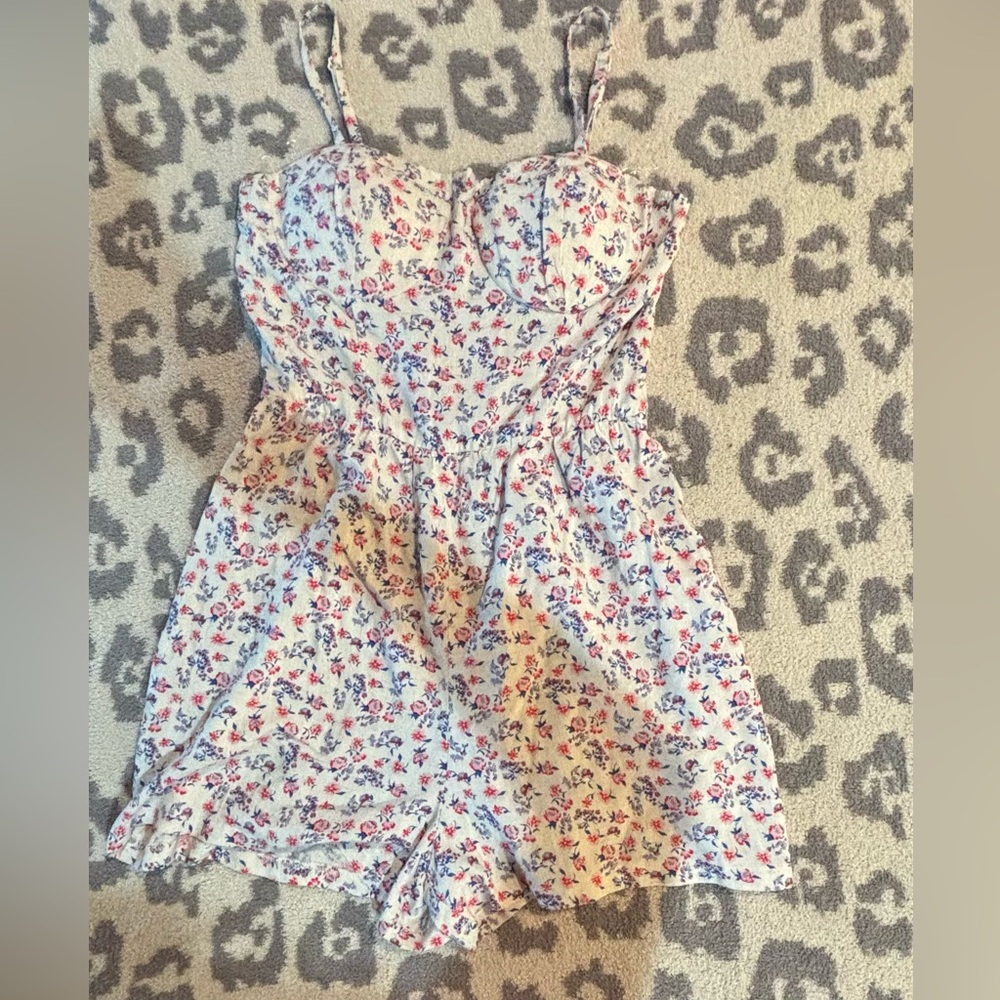 Floral Print Romper